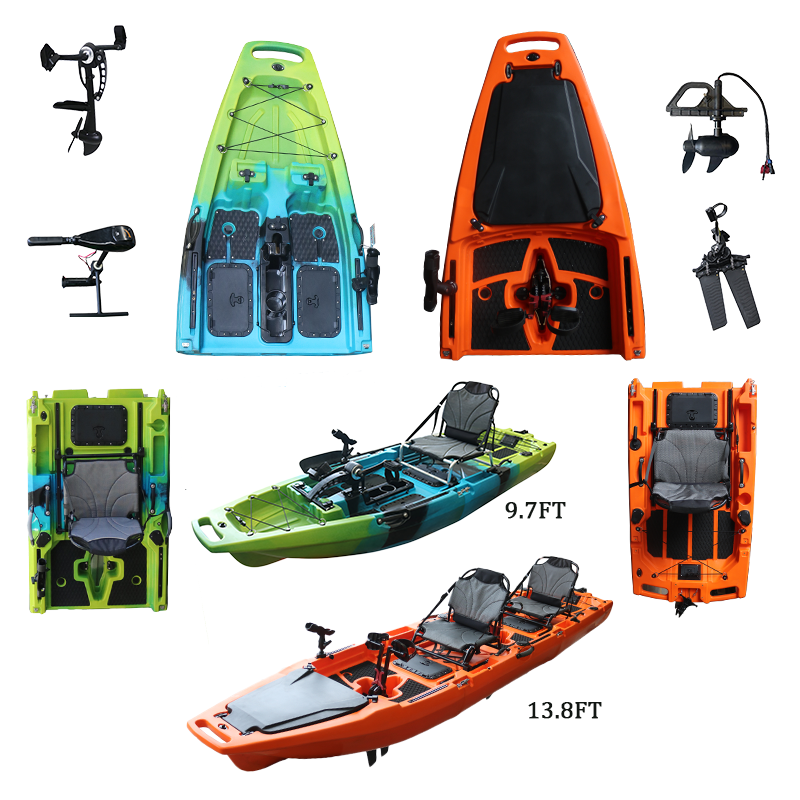 Fishing Kayak Sit In - Factory Detachable Modular Pedal Kayak Sit-On-Top