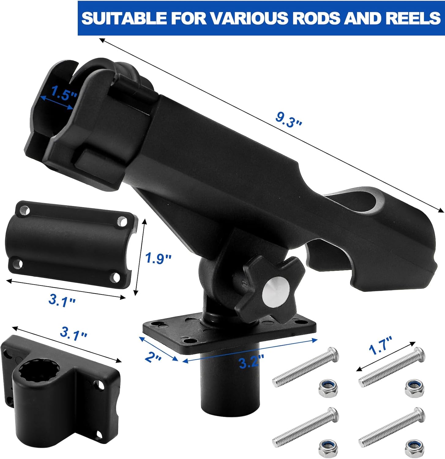 2 Pack Fishing Rod Holder with - Fishing Kayak Rod Holder ulasan dan harga