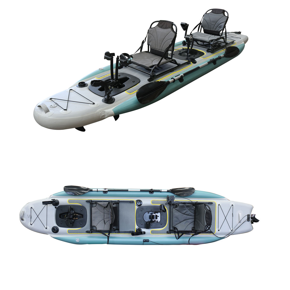 14ft Inflatable Fishing Canoe  - Fishing Kayak Seat ulasan dan harga