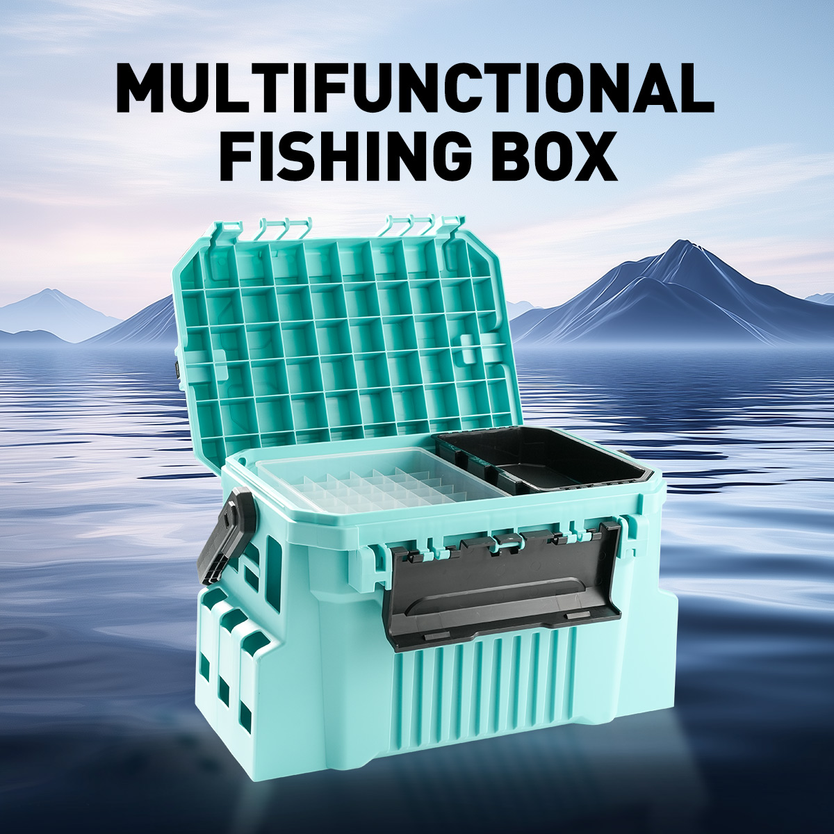 20L FIshing tackle box with eg - Fishing Kayak Crate ulasan dan harga