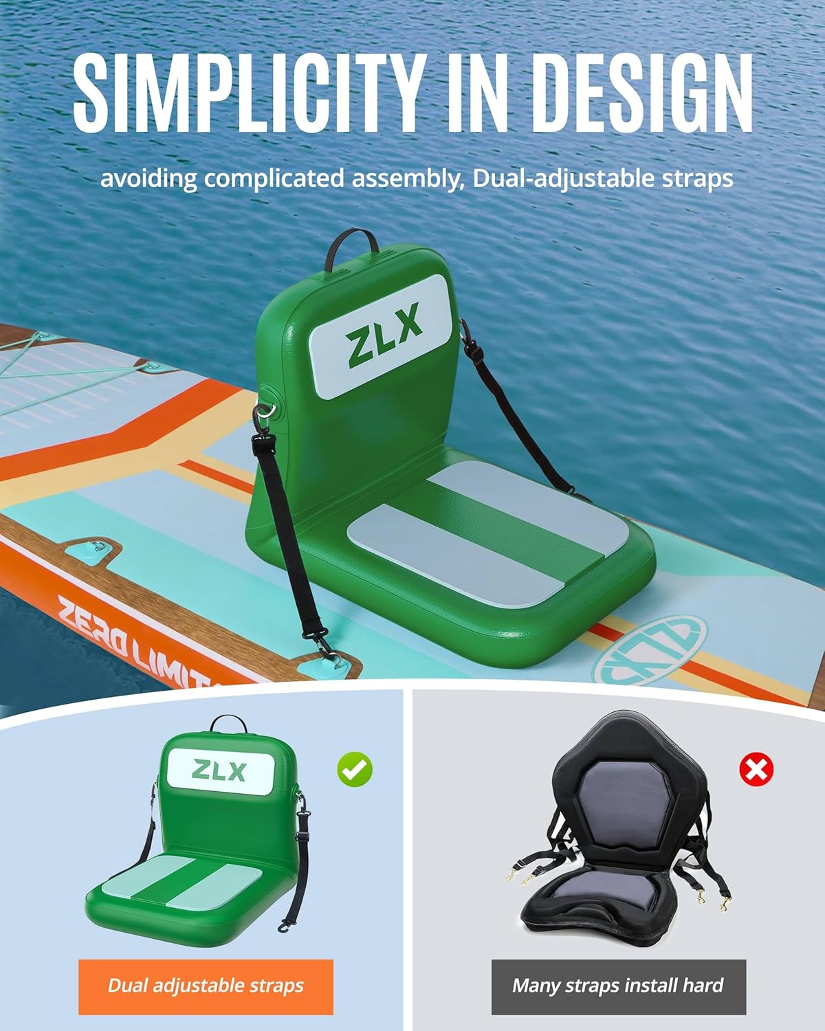 Portable Inflatable Kayak Seat - Fishing Kayak Seat ulasan dan harga