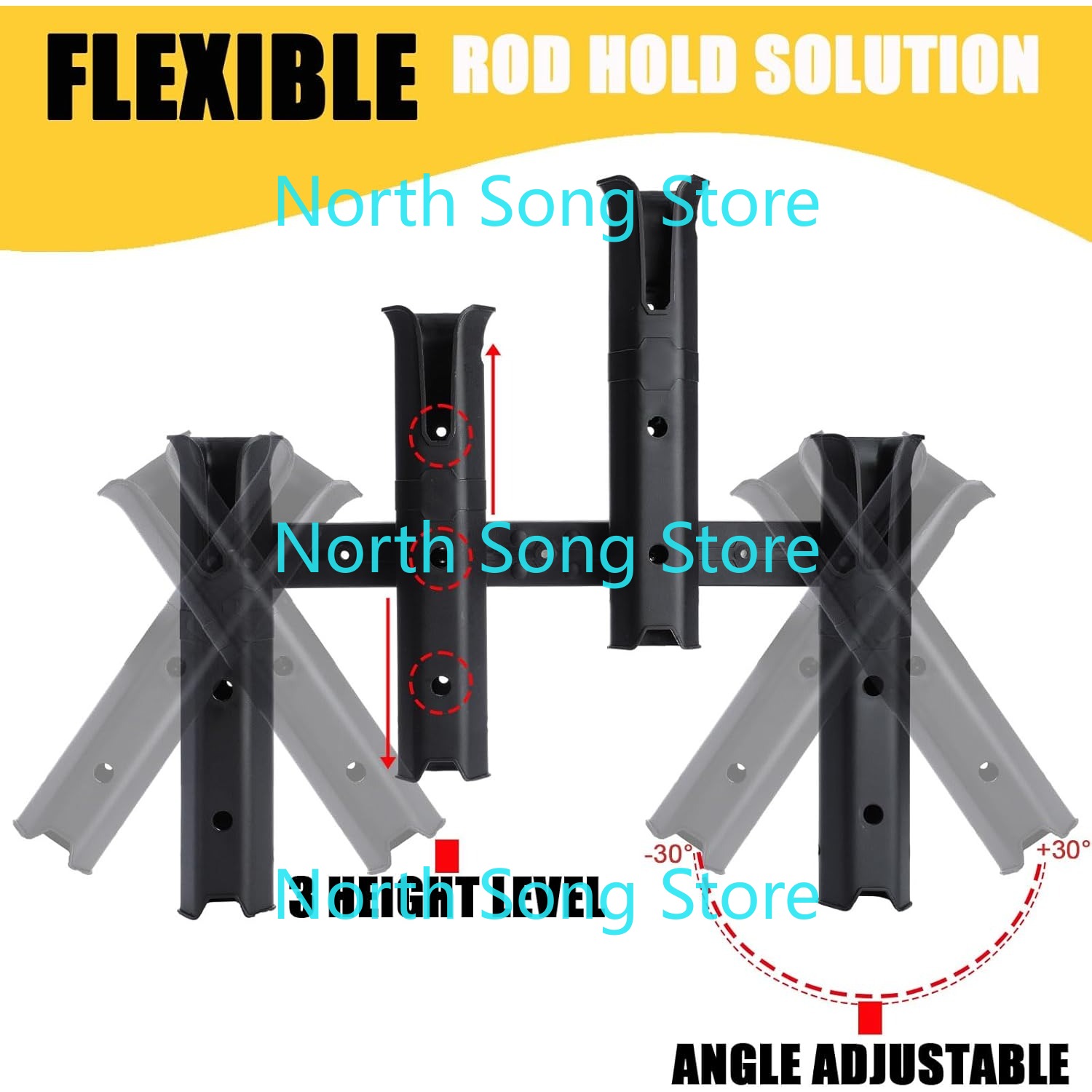 Adjustable Fishing Rod Holders - Fishing Kayak Crate ulasan dan harga