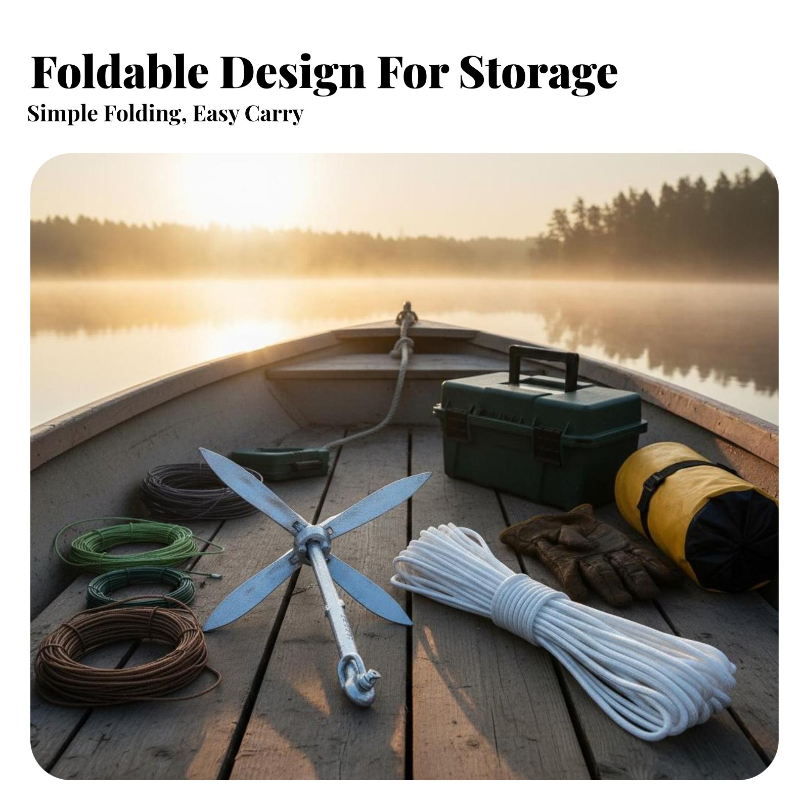 Lotus Anchor Foldable Carbon S - Fishing Kayak Anchor ulasan dan harga