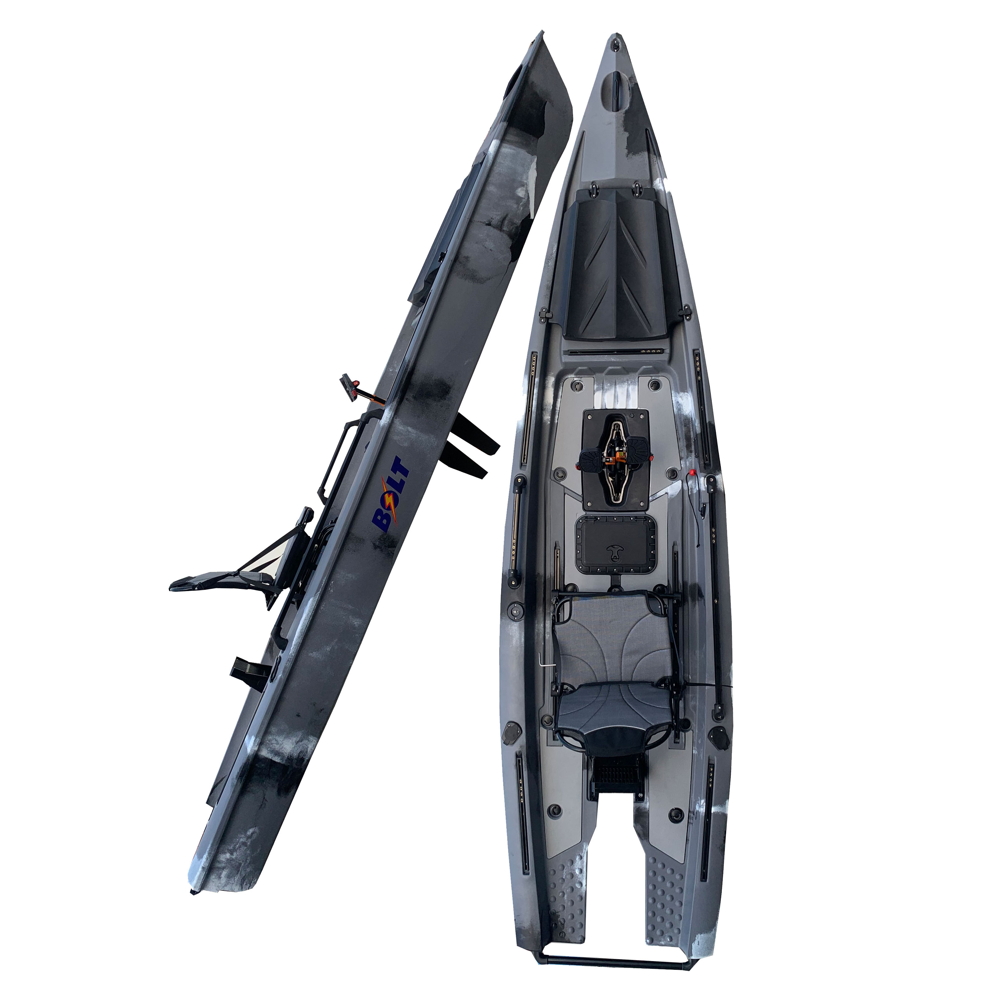 Single Skiff Boat Solo Kayak S - Fishing Kayak Sit In ulasan dan harga