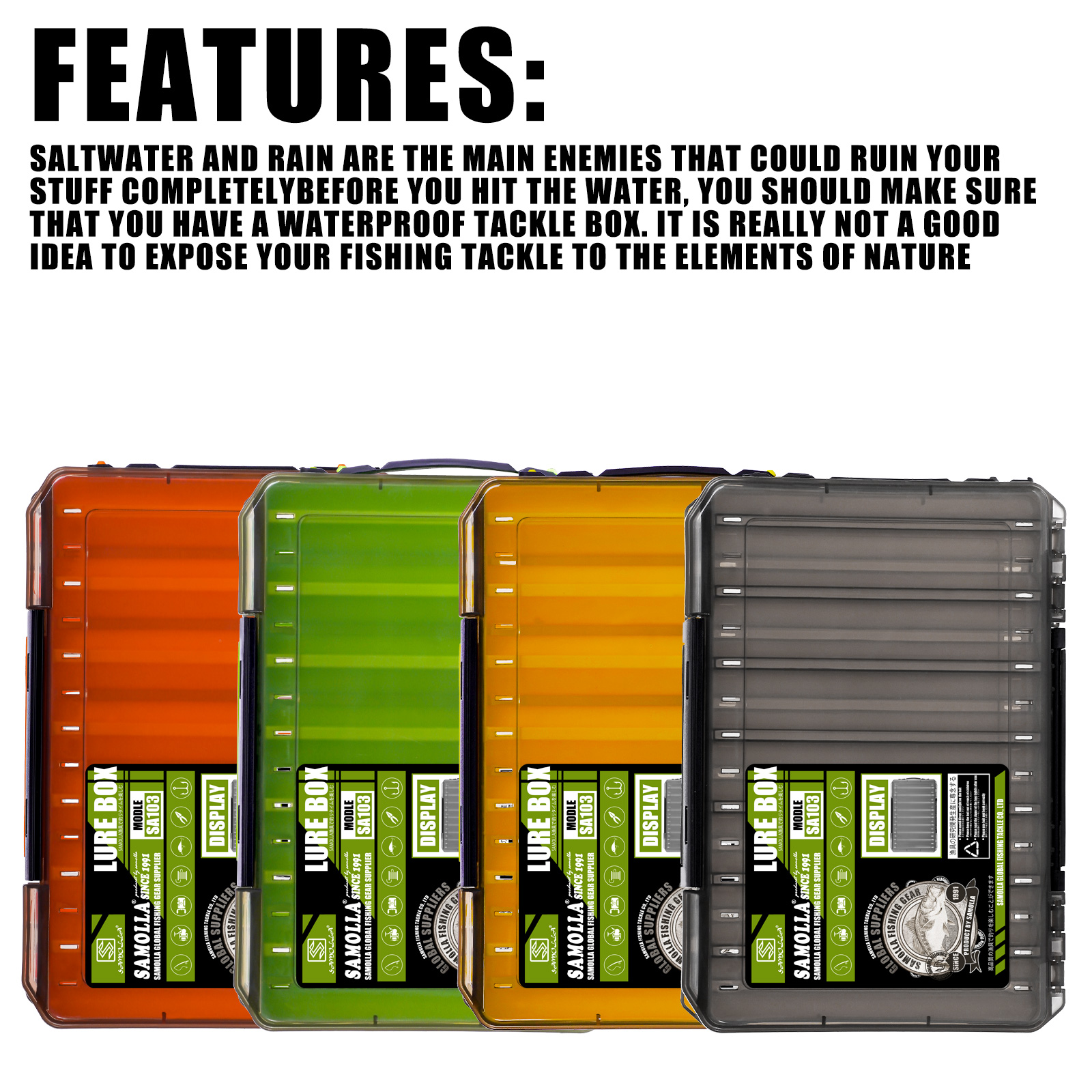 Double Sided Lure Baits Box Fi - Fishing Kayak Crate ulasan dan harga