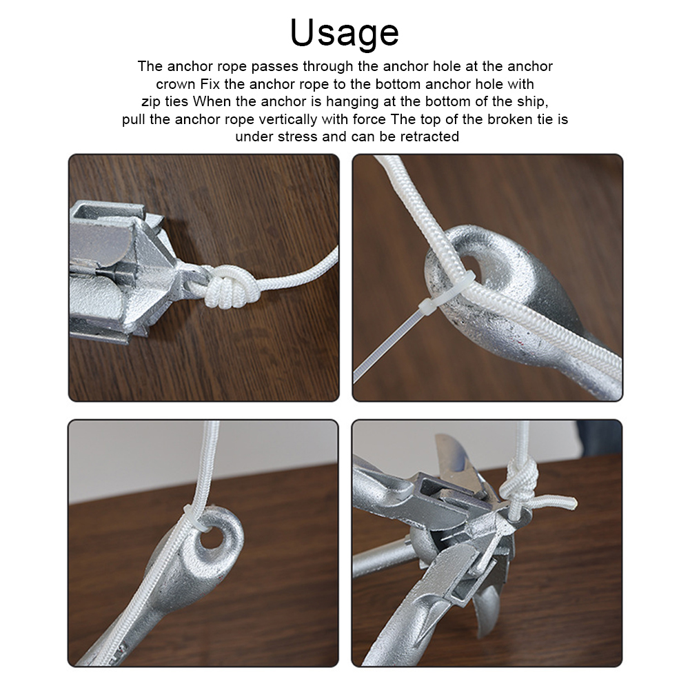 0.7KG 1.5KG Grapnel Anchor wit - Fishing Kayak Anchor ulasan dan harga