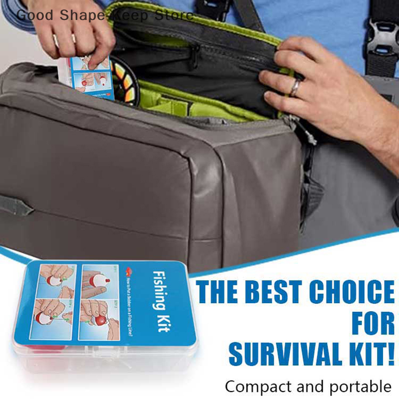 24Pcs Emergency Fishing Kit Po - Fishing Kayak Cart ulasan dan harga